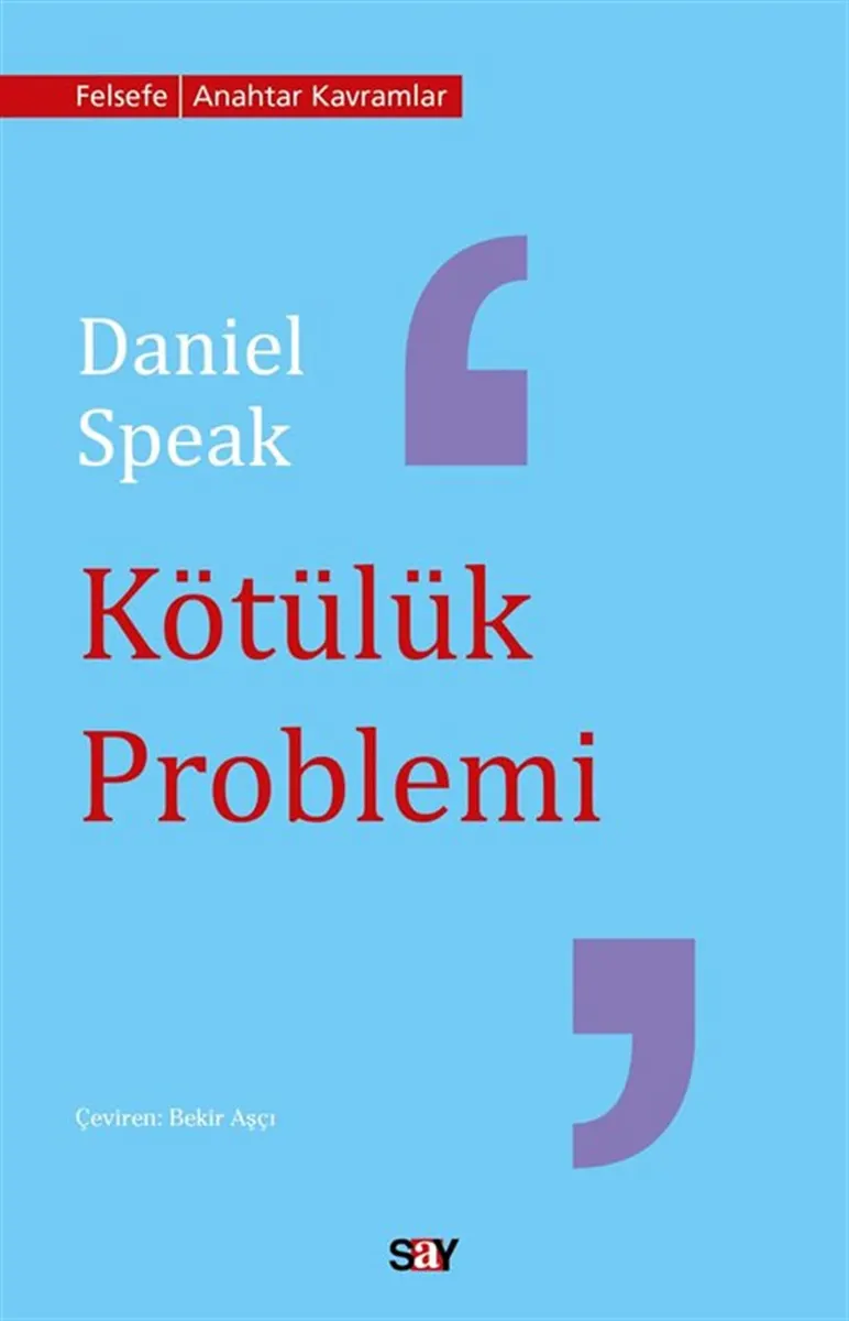Kötülük Problemi kitabının kapağı