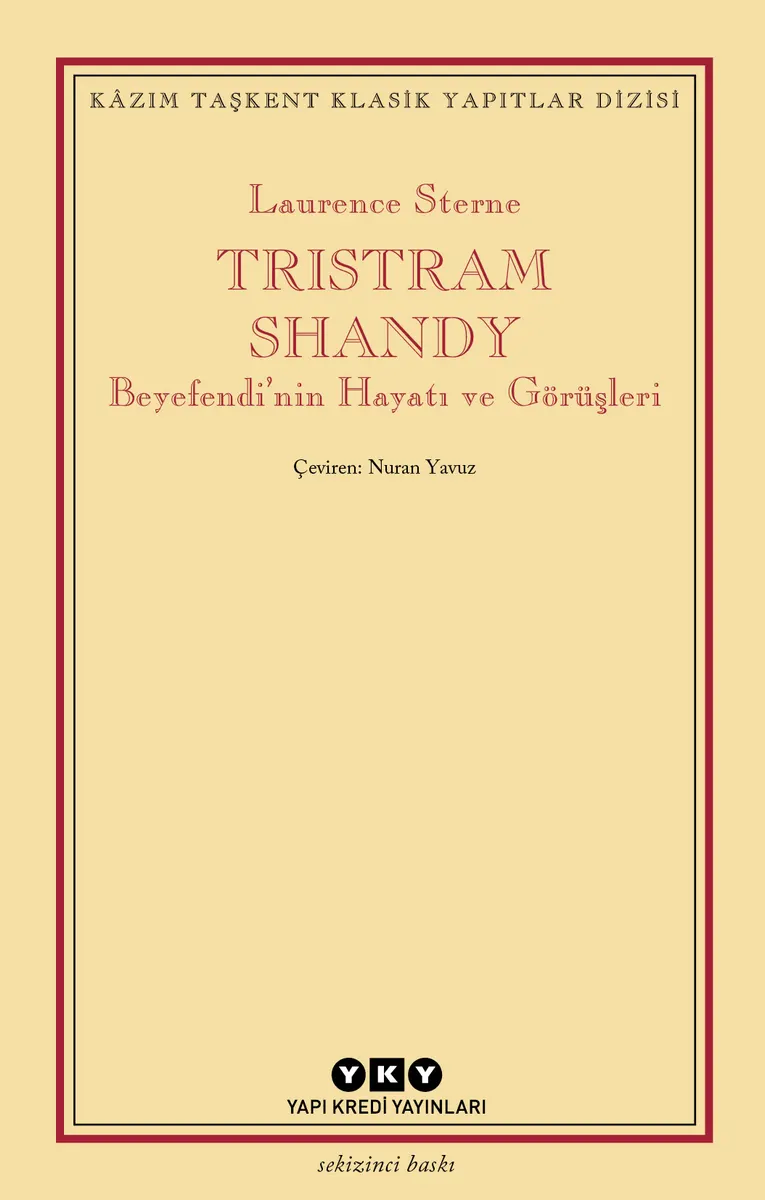 Tristram Shandy Beyefendi'nin Hayatı ve Görüşleri kitabının kapağı