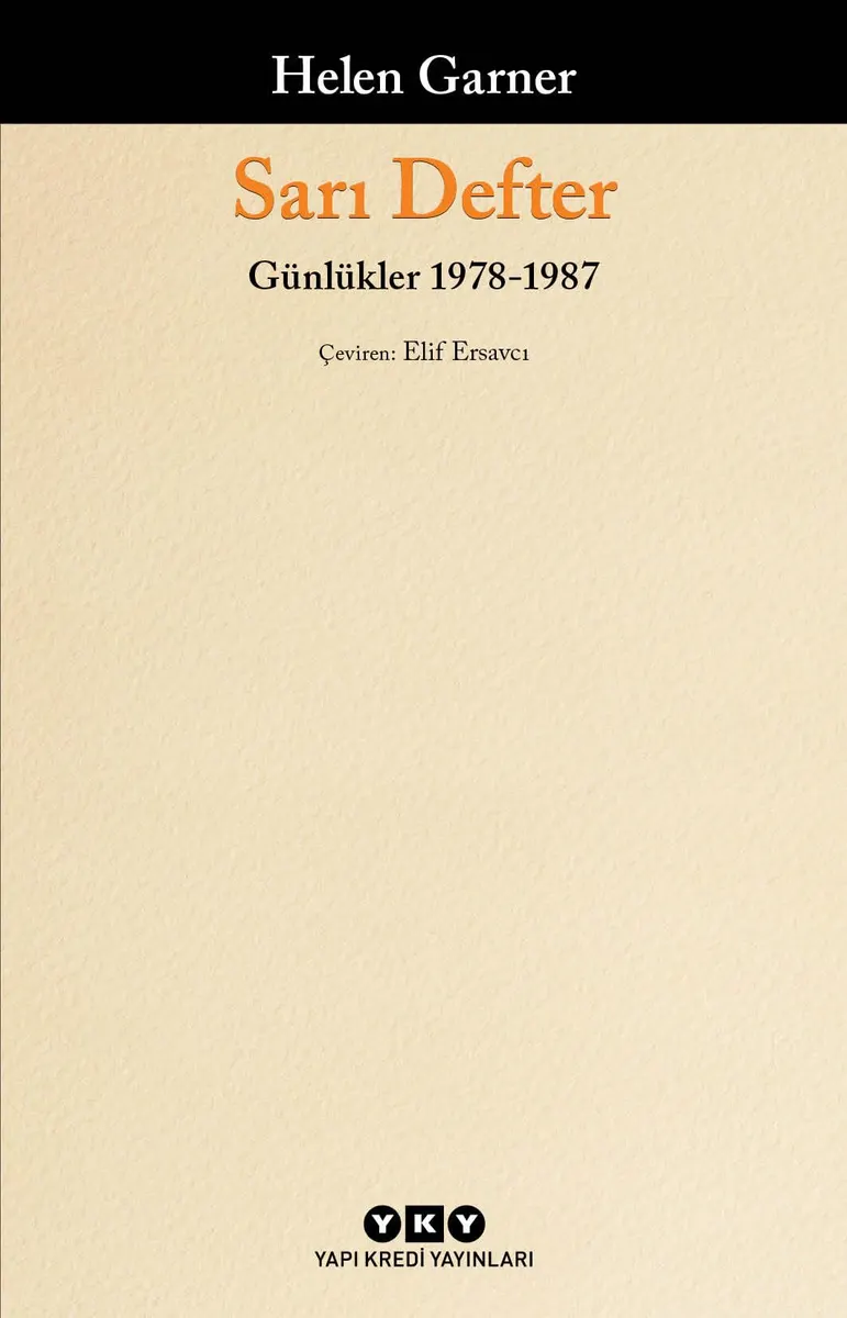 Sarı Defter: Günlükler 1. Cilt (1978-1987) kitabının kapağı